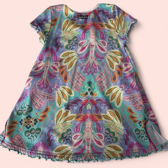Matilda Jane Girls Size 8 Swim Cover-Up Dress – Paisley Print, Terrycloth - Picture 3 of 4